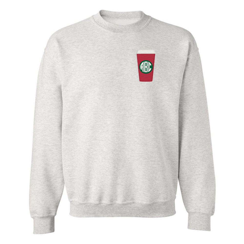 Monogrammed Red Cup Crewneck Sweatshirt - United Monograms