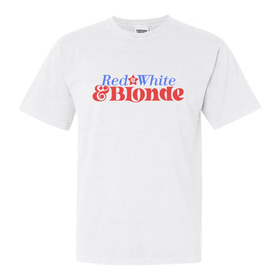 Monogrammed 'Red, White & Blonde' T-Shirt - United Monograms