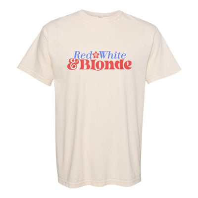 Monogrammed 'Red, White & Blonde' T-Shirt - United Monograms