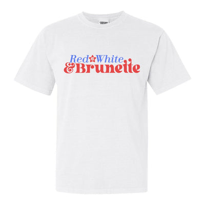 Monogrammed 'Red, White & Brunette' T-Shirt - United Monograms