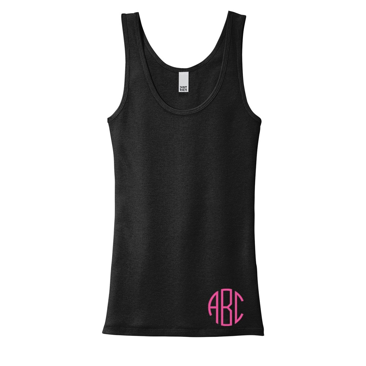 Monogrammed Ribbed Tank Top - United Monograms