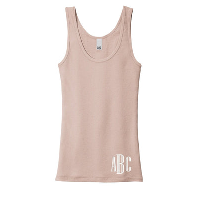 Monogrammed Ribbed Tank Top - United Monograms