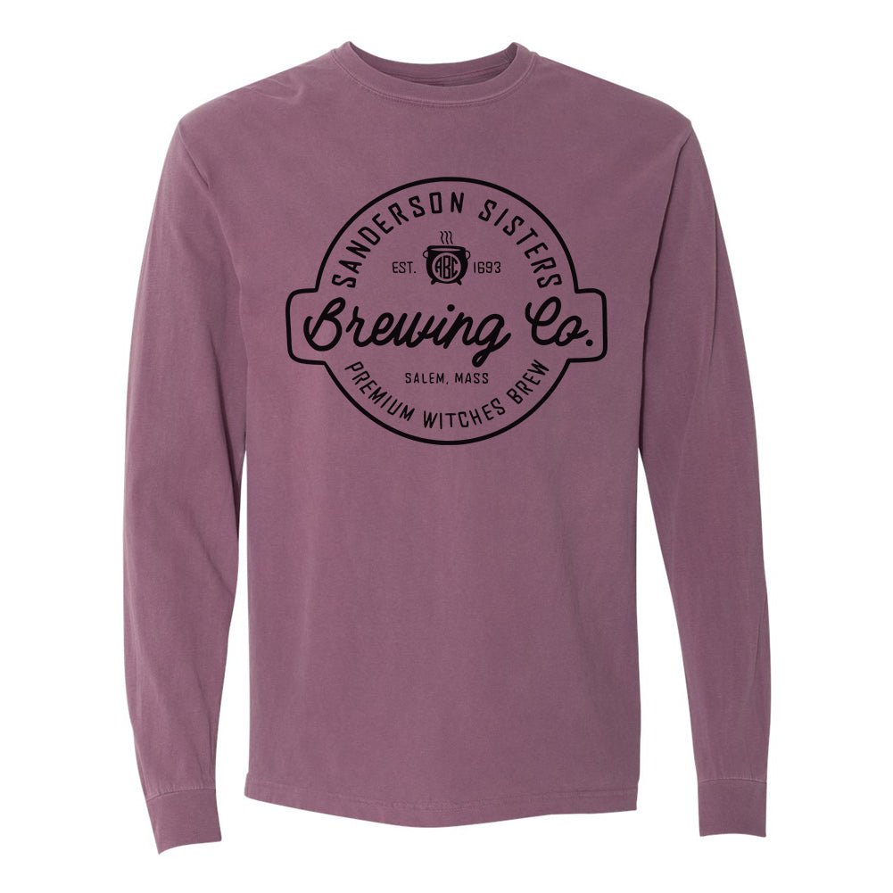 Monogrammed 'Sanderson Sisters Brewing Co.' Comfort Colors Long Sleeve T-Shirt - United Monograms