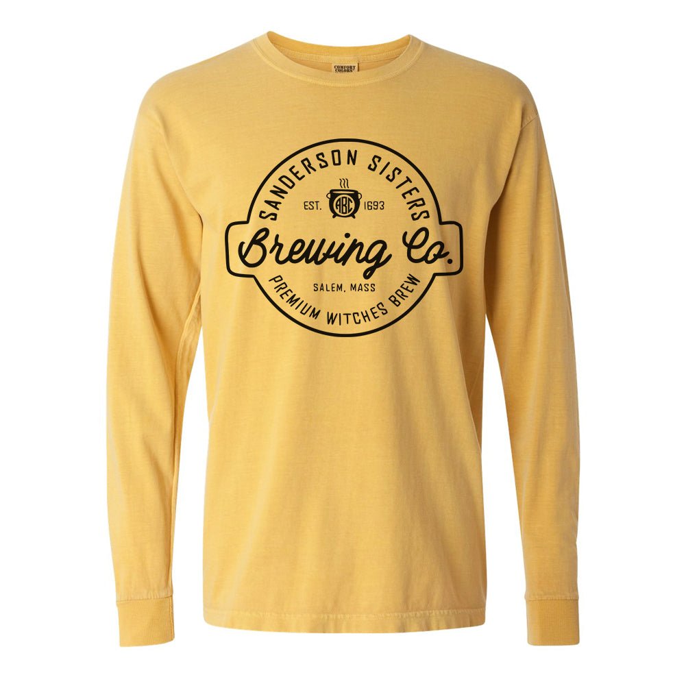 Monogrammed 'Sanderson Sisters Brewing Co.' Comfort Colors Long Sleeve T-Shirt - United Monograms