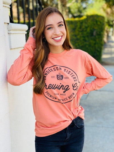 Monogrammed 'Sanderson Sisters Brewing Co.' Comfort Colors Long Sleeve T-Shirt - United Monograms