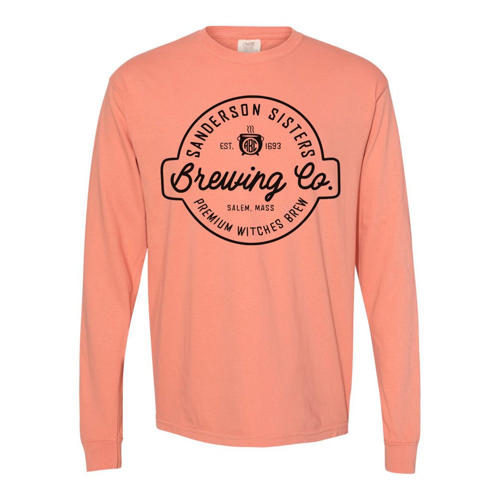 Monogrammed 'Sanderson Sisters Brewing Co.' Comfort Colors Long Sleeve T-Shirt - United Monograms