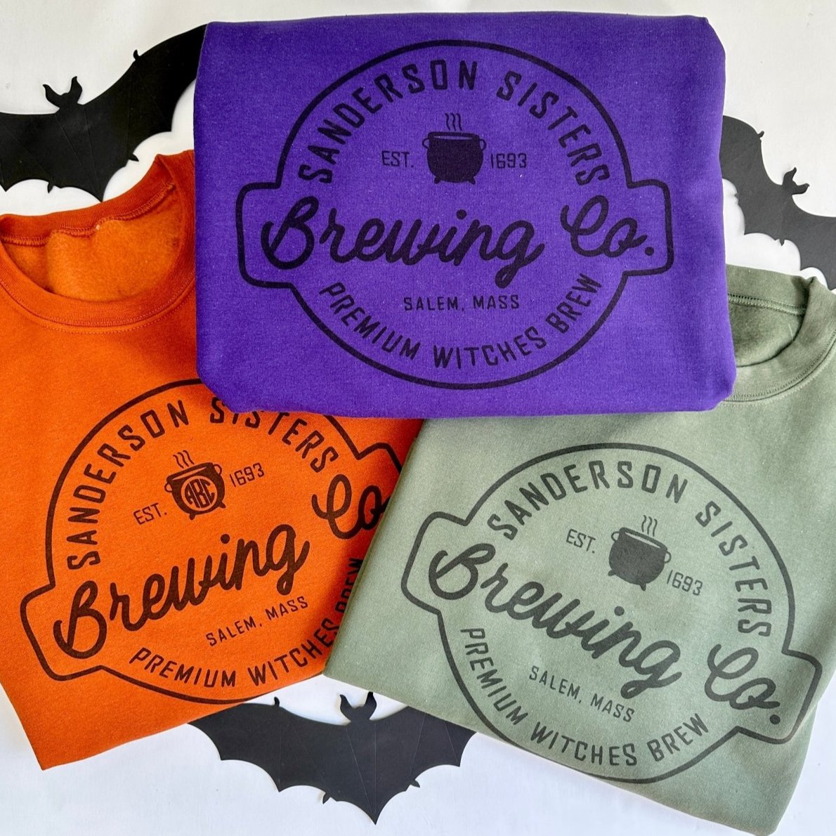 Monogrammed 'Sanderson Sisters Brewing Co.' Crewneck Sweatshirt - United Monograms