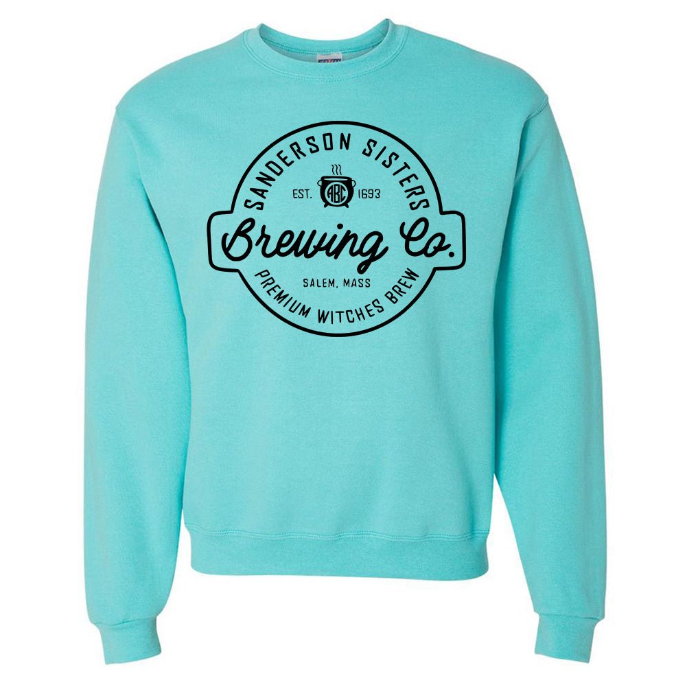 Monogrammed 'Sanderson Sisters Brewing Co.' Neon Crewneck Sweatshirt - United Monograms