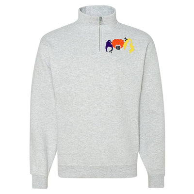 Monogrammed Sanderson Sisters Quarter Zip Sweatshirt - United Monograms