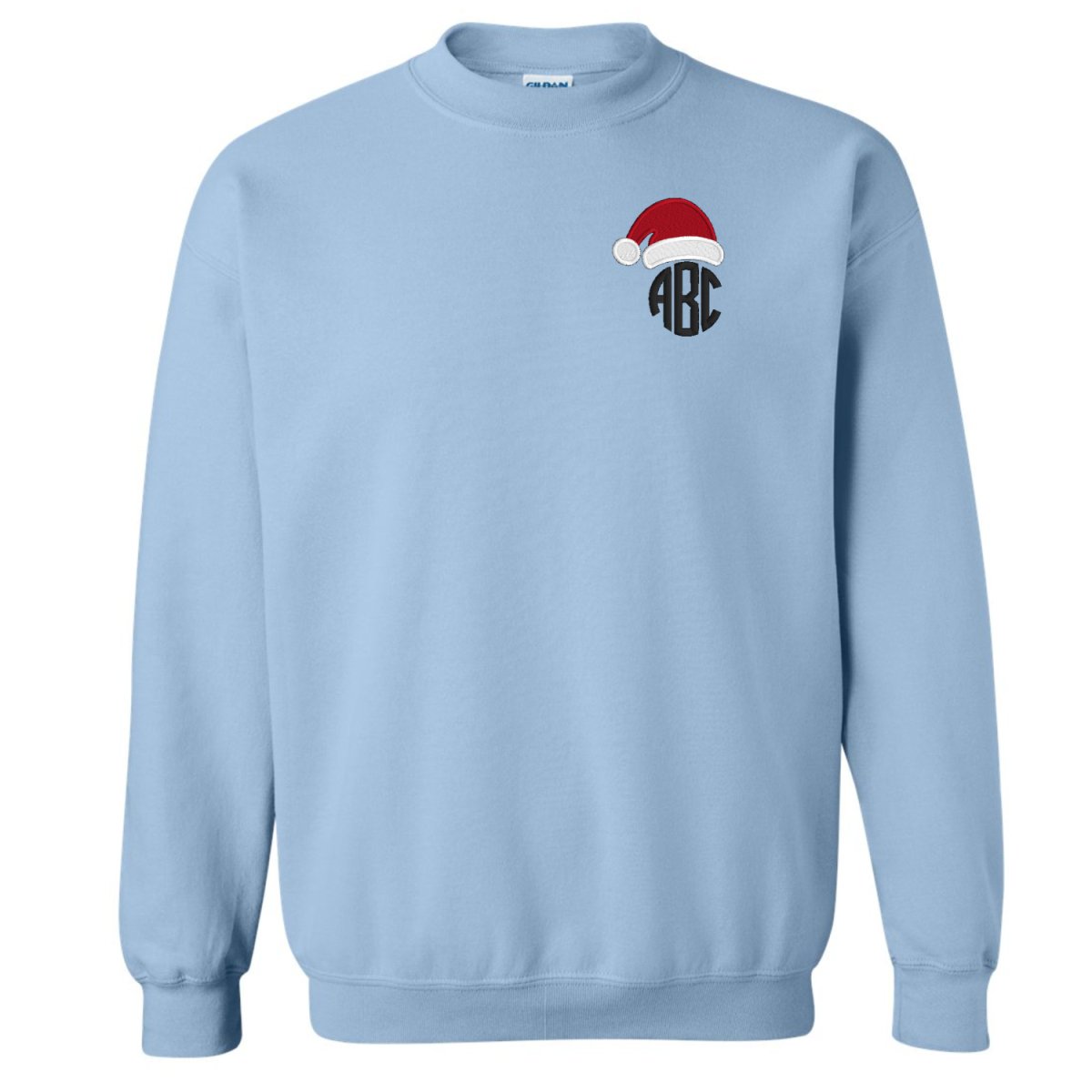 Monogrammed Santa Hat Crewneck Sweatshirt - United Monograms
