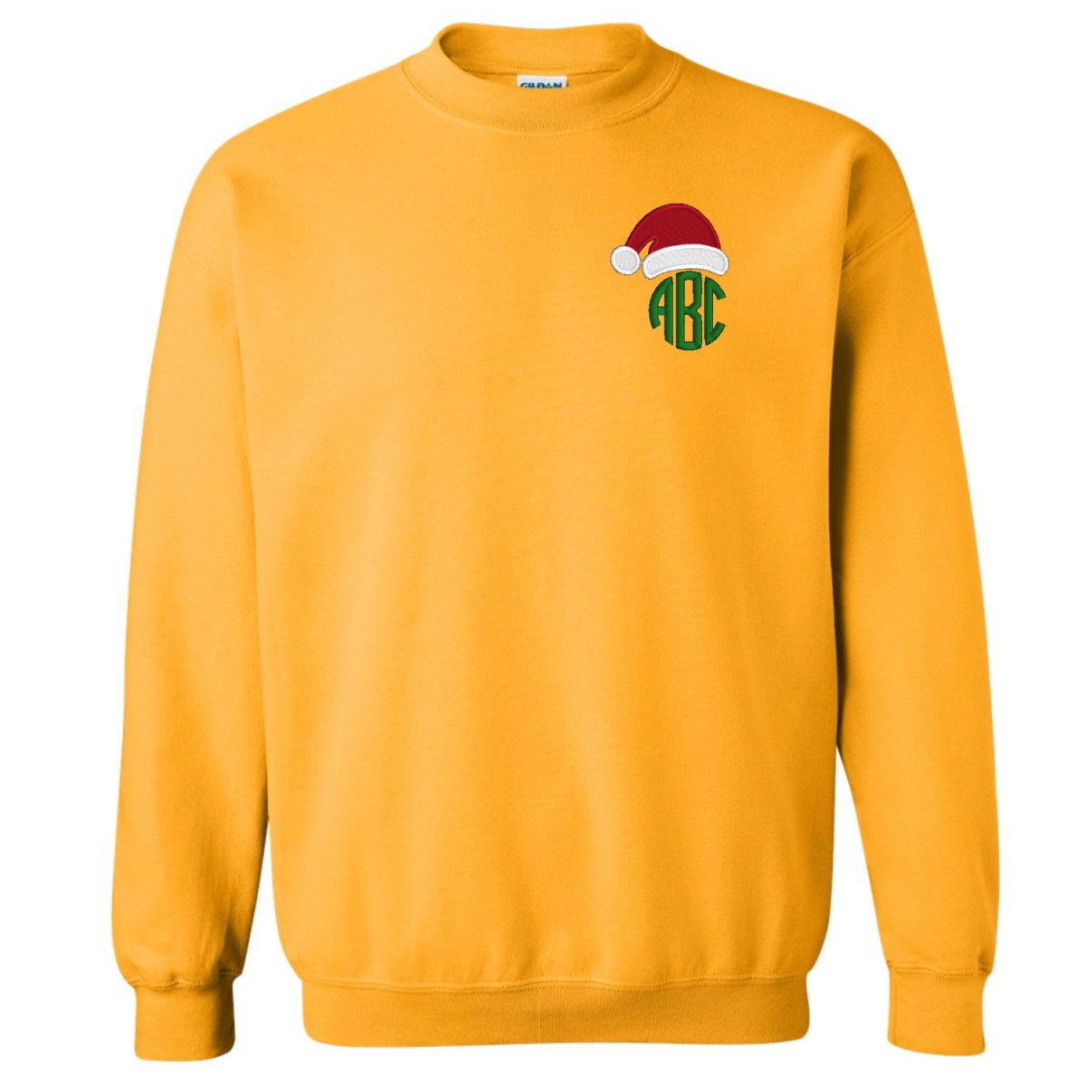 Monogrammed Santa Hat Crewneck Sweatshirt - United Monograms