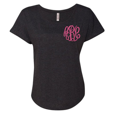 Monogrammed Slouchy Tee - United Monograms