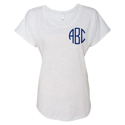 Monogrammed Slouchy Tee - United Monograms