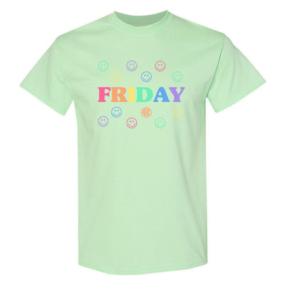 Monogrammed 'Smile, It's Friday' Basic T-Shirt - United Monograms