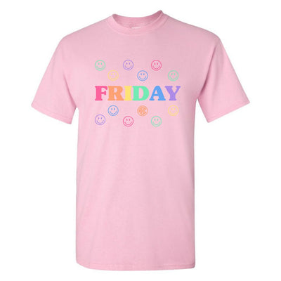 Monogrammed 'Smile, It's Friday' Basic T-Shirt - United Monograms