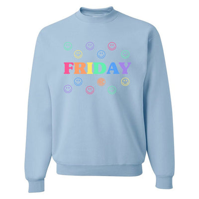 Monogrammed 'Smile, It's Friday' Crewneck Sweatshirt - United Monograms