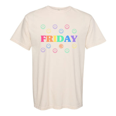 Monogrammed 'Smile, It's Friday' T-Shirt - United Monograms