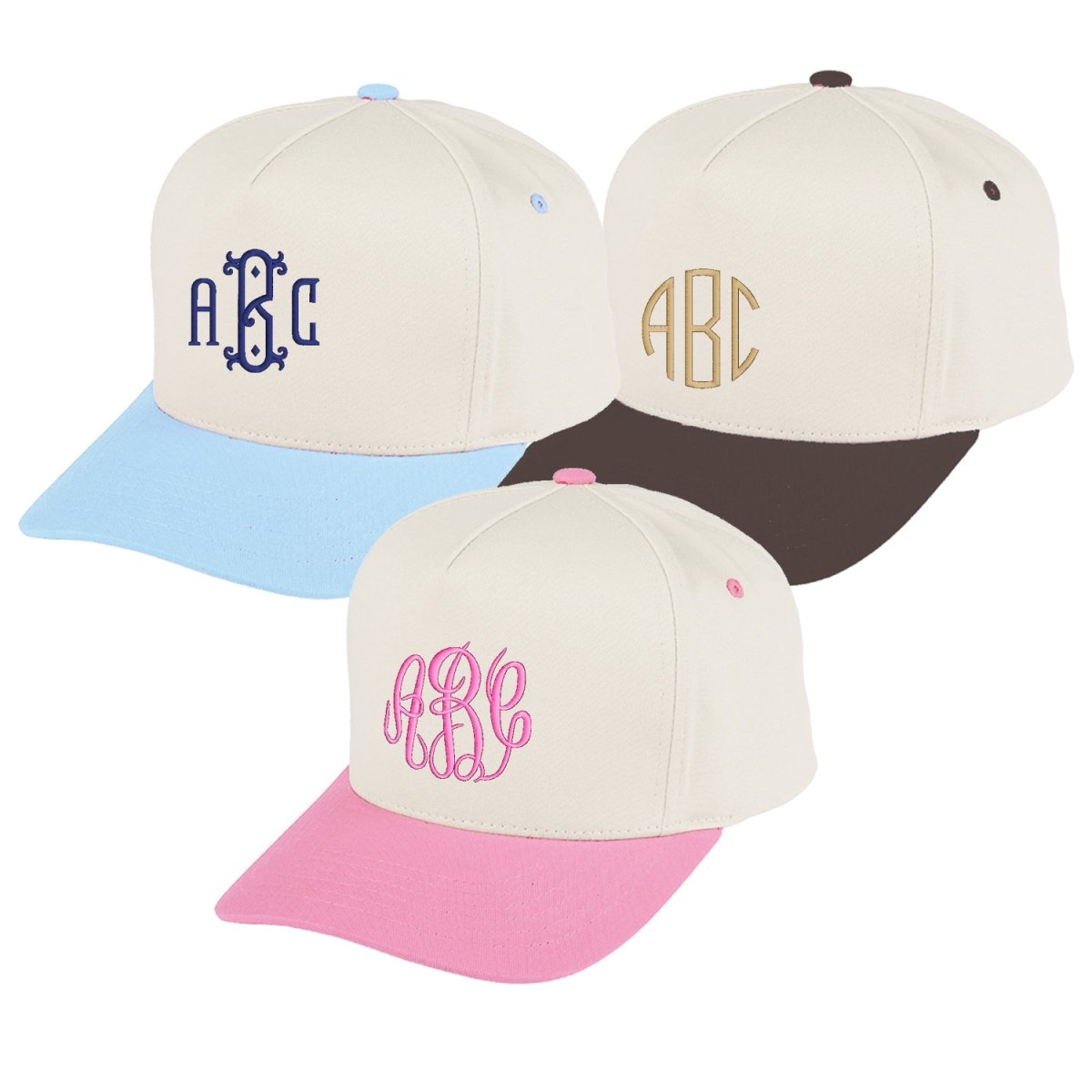 Monogrammed Snapback Trucker Hat - United Monograms