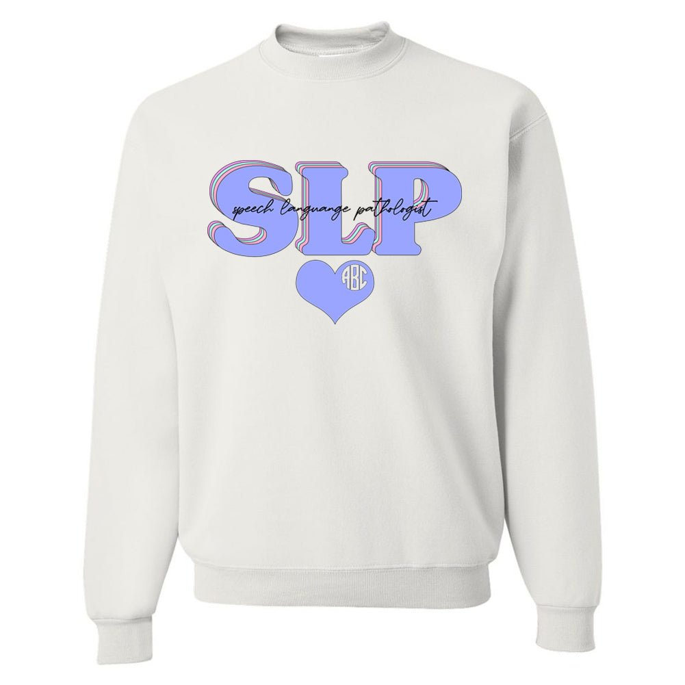 Monogrammed 'Speech Language Pathologist' Crewneck Sweatshirt - United Monograms