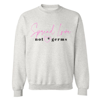 Monogrammed 'Spread Love, Not Germs' Crewneck Sweatshirt - United Monograms