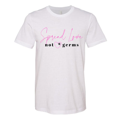 Monogrammed 'Spread Love, Not Germs' Premium T-Shirt - United Monograms