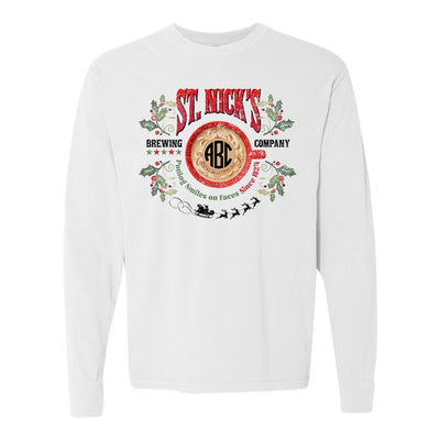 Monogrammed 'St. Nick's Brewing Co.' Long Sleeve T-Shirt - United Monograms