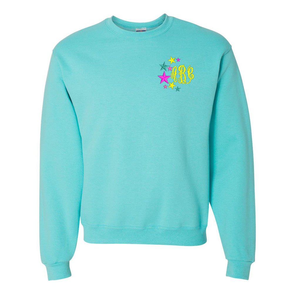 Monogrammed Stars Crewneck Sweatshirt - United Monograms