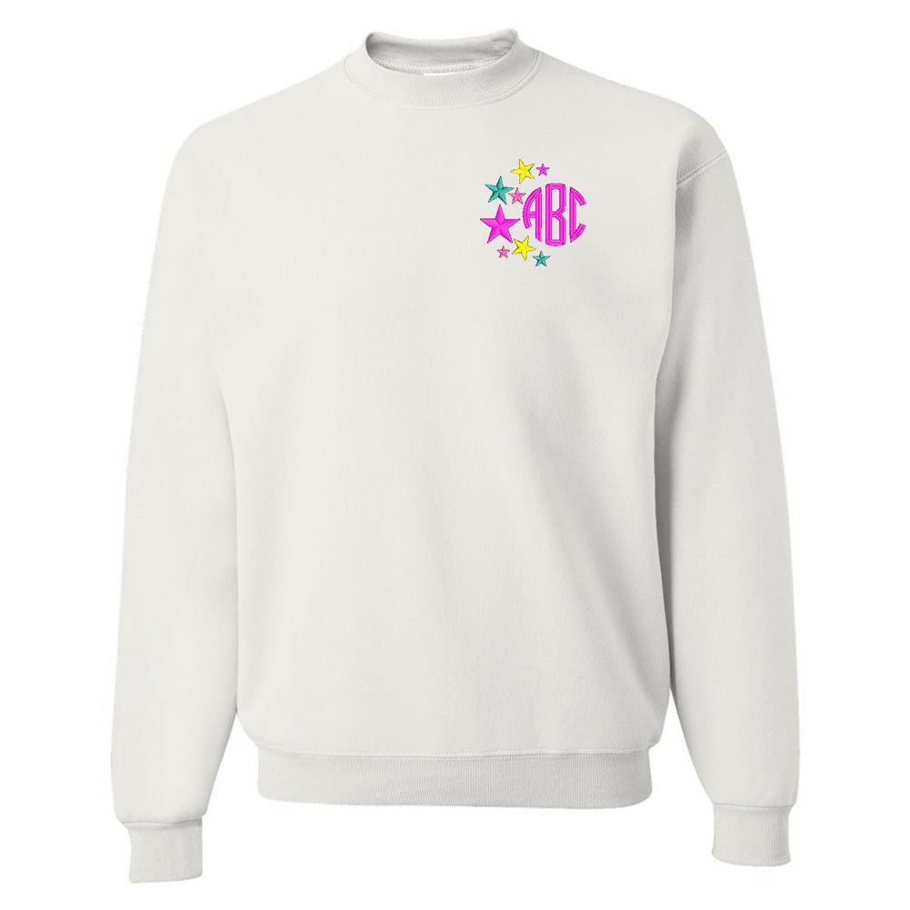 Monogrammed Stars Crewneck Sweatshirt - United Monograms