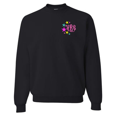 Monogrammed Stars Crewneck Sweatshirt - United Monograms