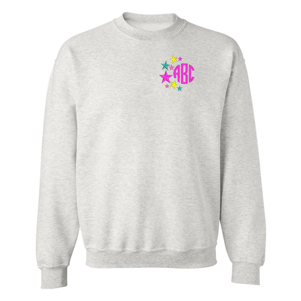 Monogrammed Stars Crewneck Sweatshirt - United Monograms