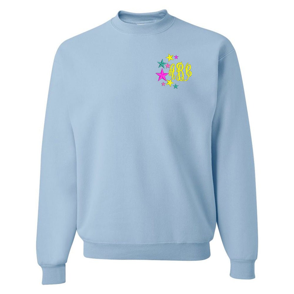 Monogrammed Stars Crewneck Sweatshirt - United Monograms