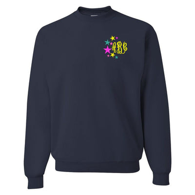 Monogrammed Stars Crewneck Sweatshirt - United Monograms