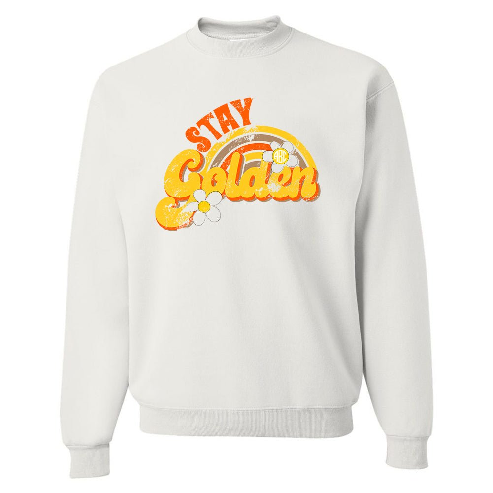 Monogrammed 'Stay Golden' Crewneck Sweatshirt - United Monograms