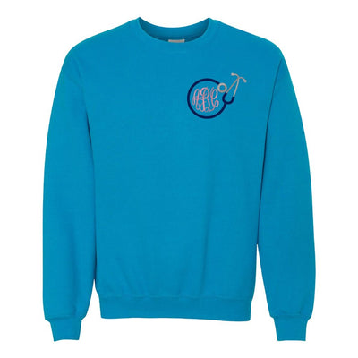 Monogrammed Stethoscope Crewneck Sweatshirt - United Monograms