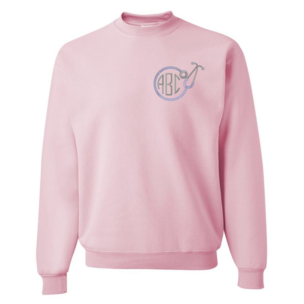 Monogrammed Stethoscope Crewneck Sweatshirt - United Monograms