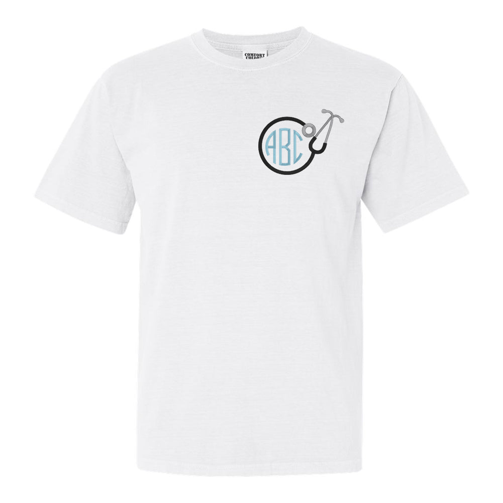 Monogrammed Stethoscope T-Shirt - United Monograms