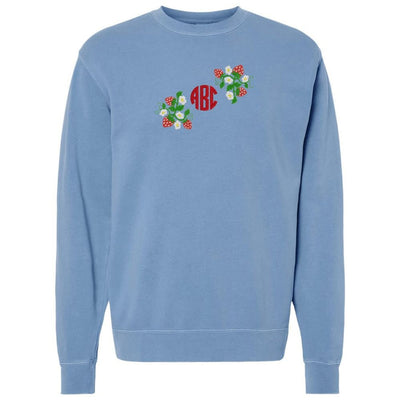 Monogrammed 'Strawberry Fields' Cozy Crew - United Monograms