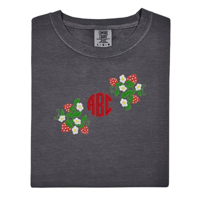 Monogrammed 'Strawberry Fields' T-Shirt - United Monograms