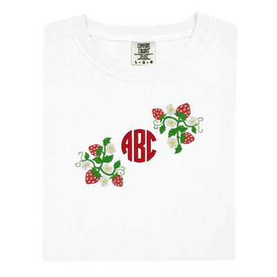 Monogrammed 'Strawberry Fields' T-Shirt - United Monograms