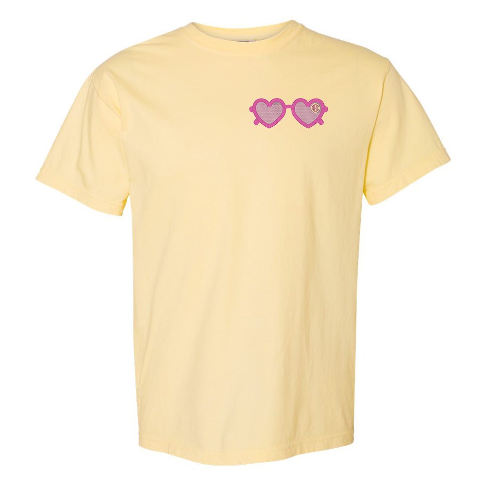Monogrammed Sunglasses Comfort Colors T-Shirt - United Monograms