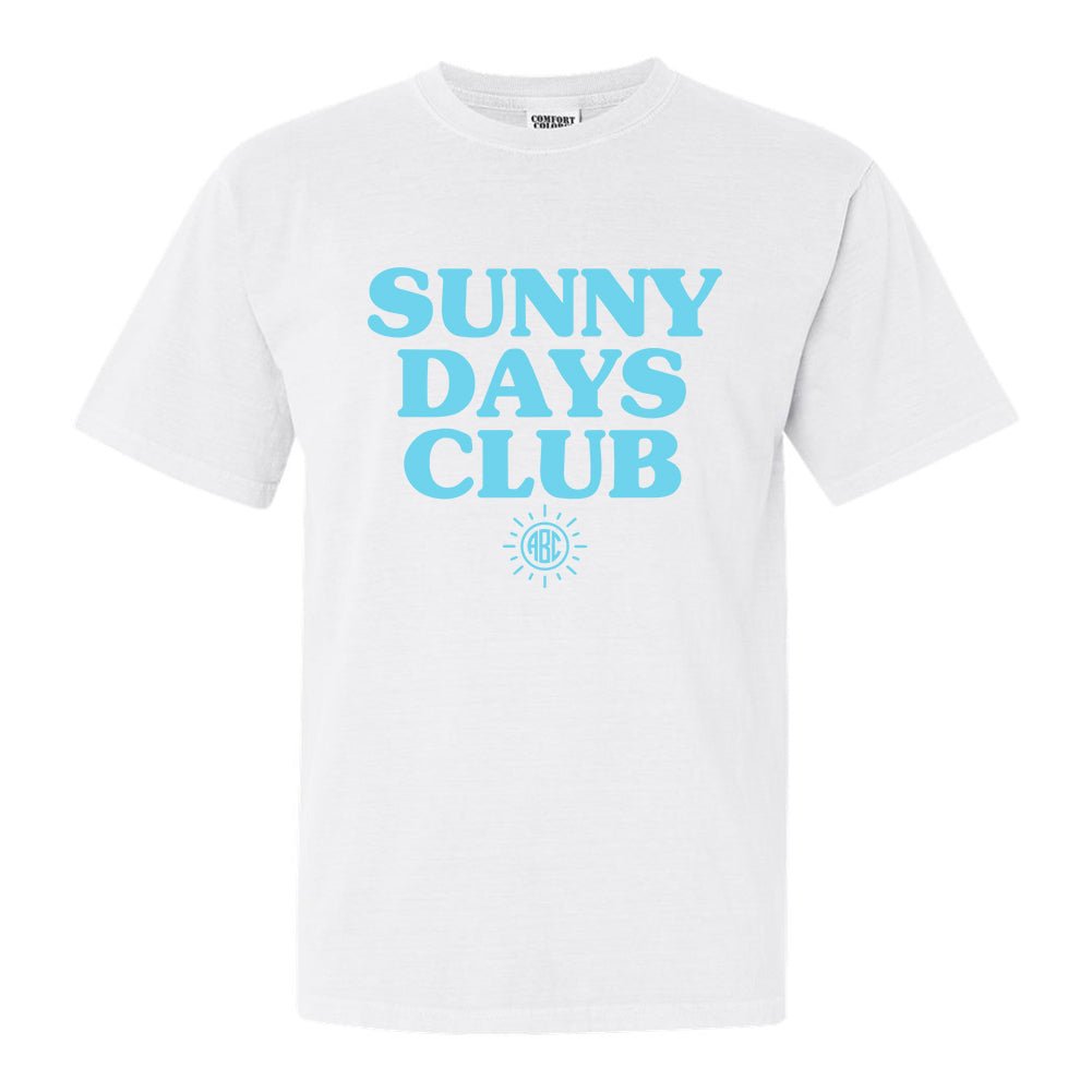 Monogrammed 'Sunny Days Club' T-Shirt - United Monograms