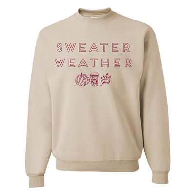 Monogrammed 'Sweater Weather' Crewneck Sweatshirt - United Monograms