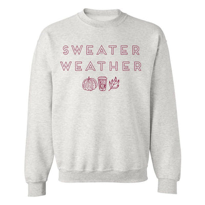 Monogrammed 'Sweater Weather' Crewneck Sweatshirt - United Monograms