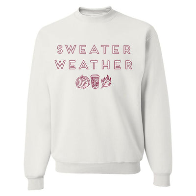 Monogrammed 'Sweater Weather' Crewneck Sweatshirt - United Monograms