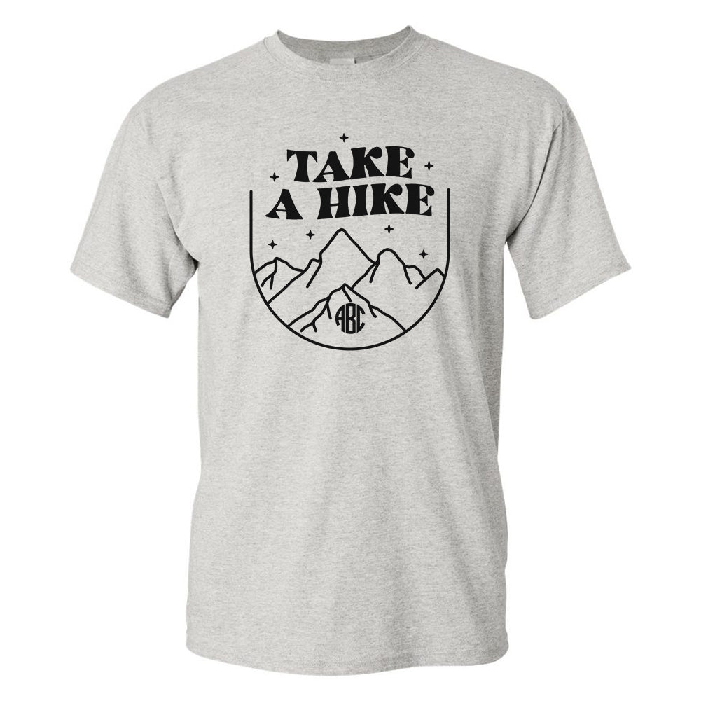 Monogrammed 'Take a Hike' Basic T-Shirt - United Monograms