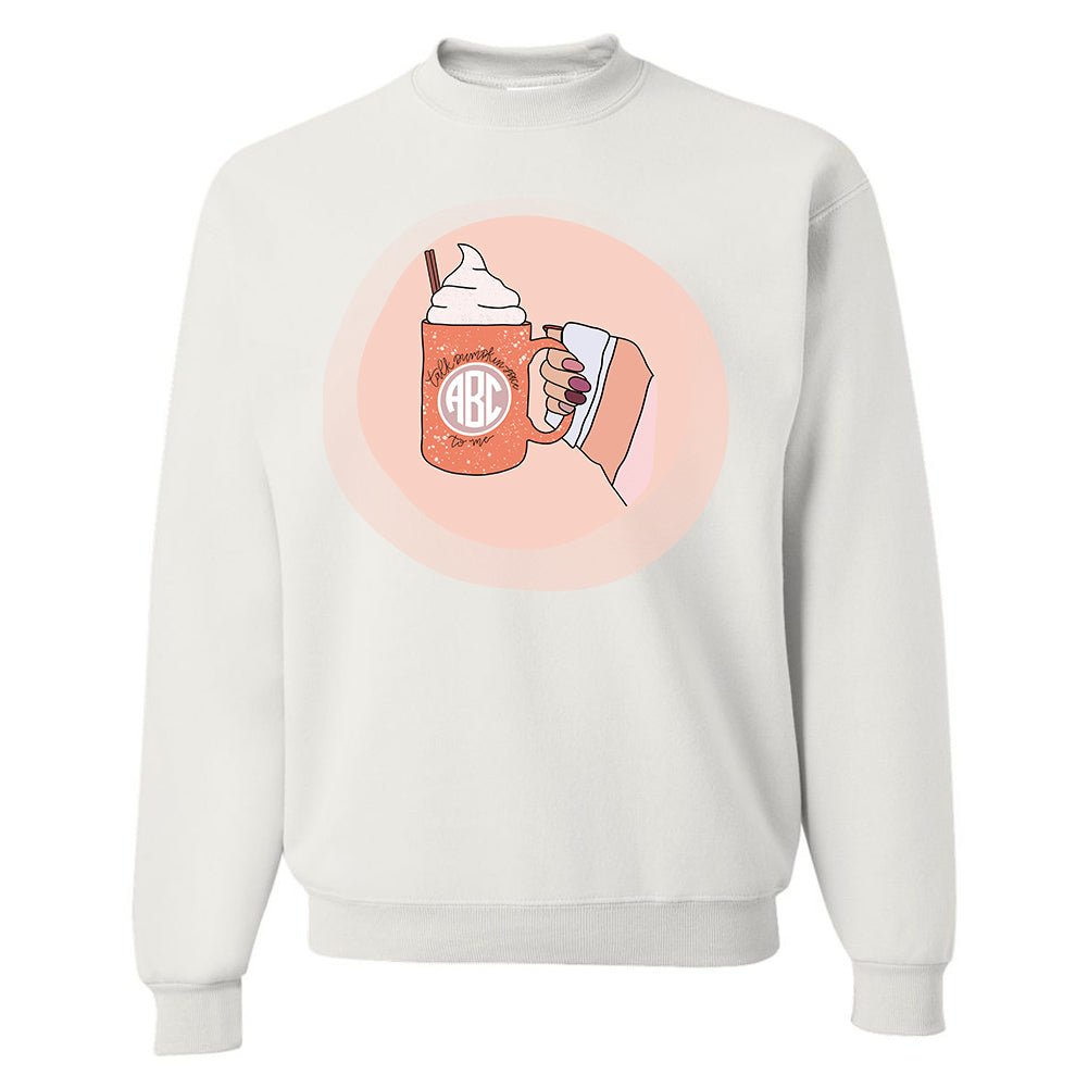 Monogrammed 'Talk Pumpkin Spice To Me' Crewneck Sweatshirt - United Monograms