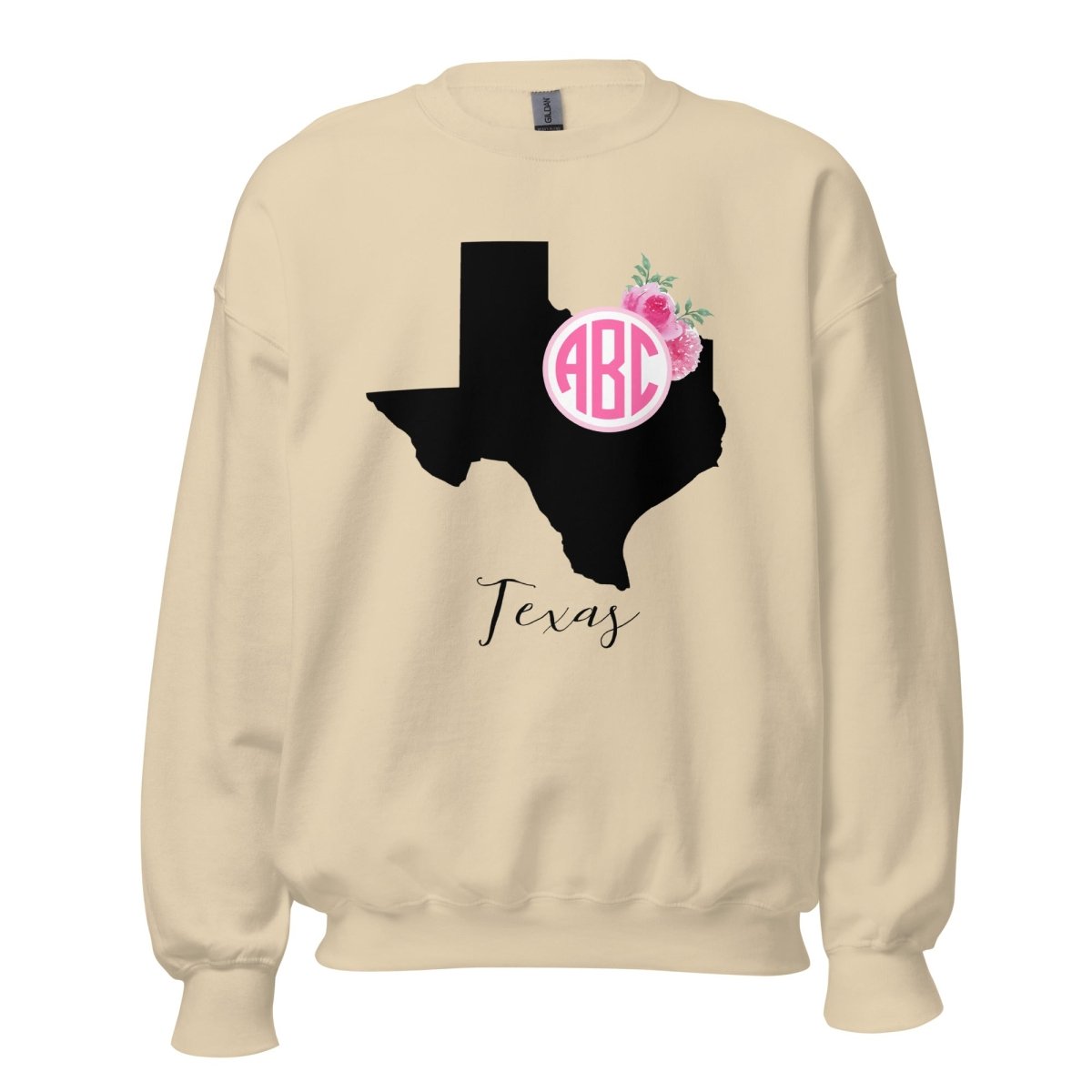 Monogrammed 'Texas State Pride' Crewneck Sweatshirt - United Monograms