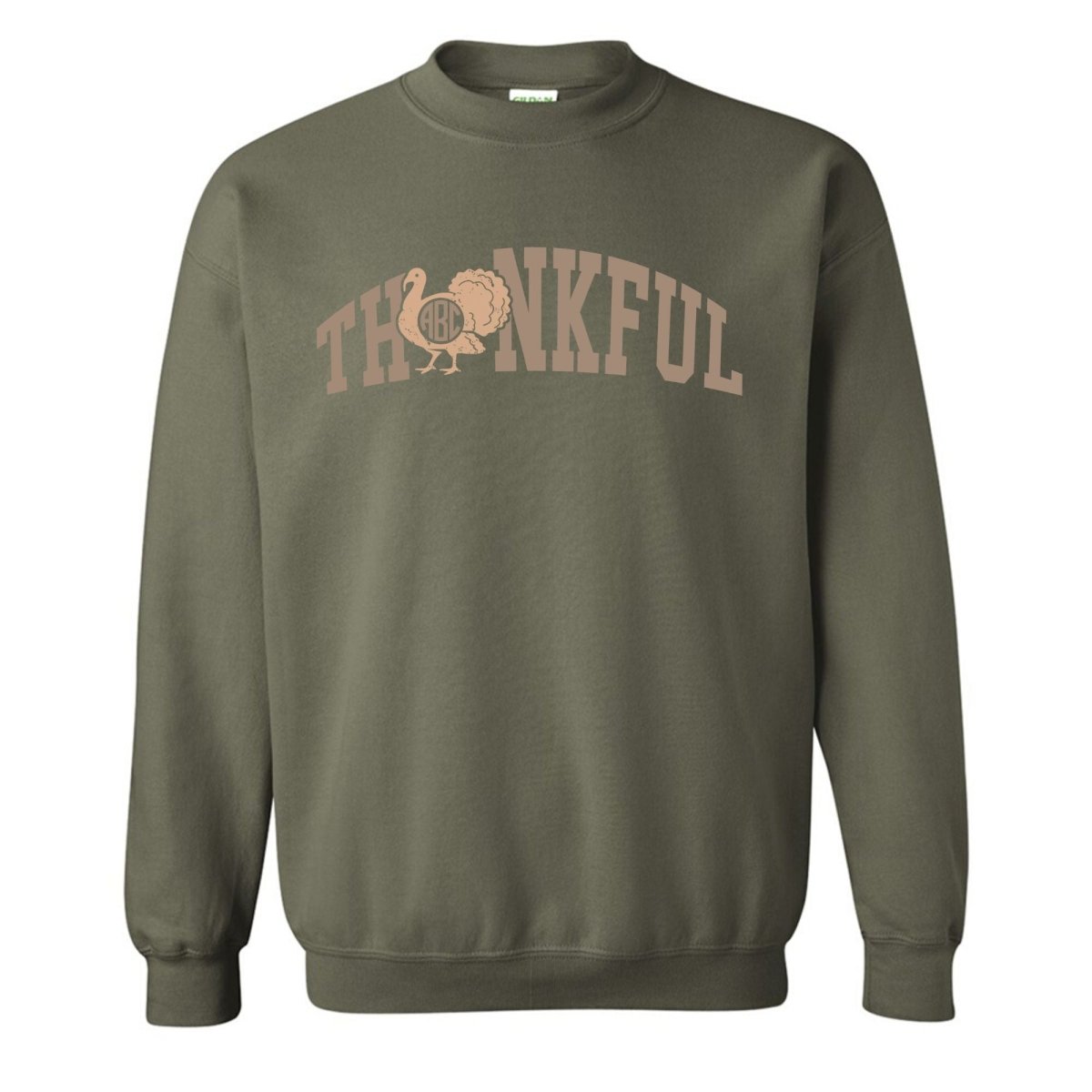 Monogrammed 'Thankful' Crewneck Sweatshirt - United Monograms