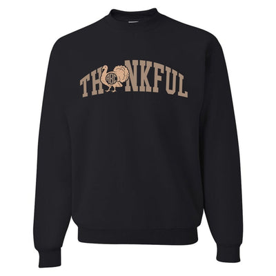 Monogrammed 'Thankful' Crewneck Sweatshirt - United Monograms