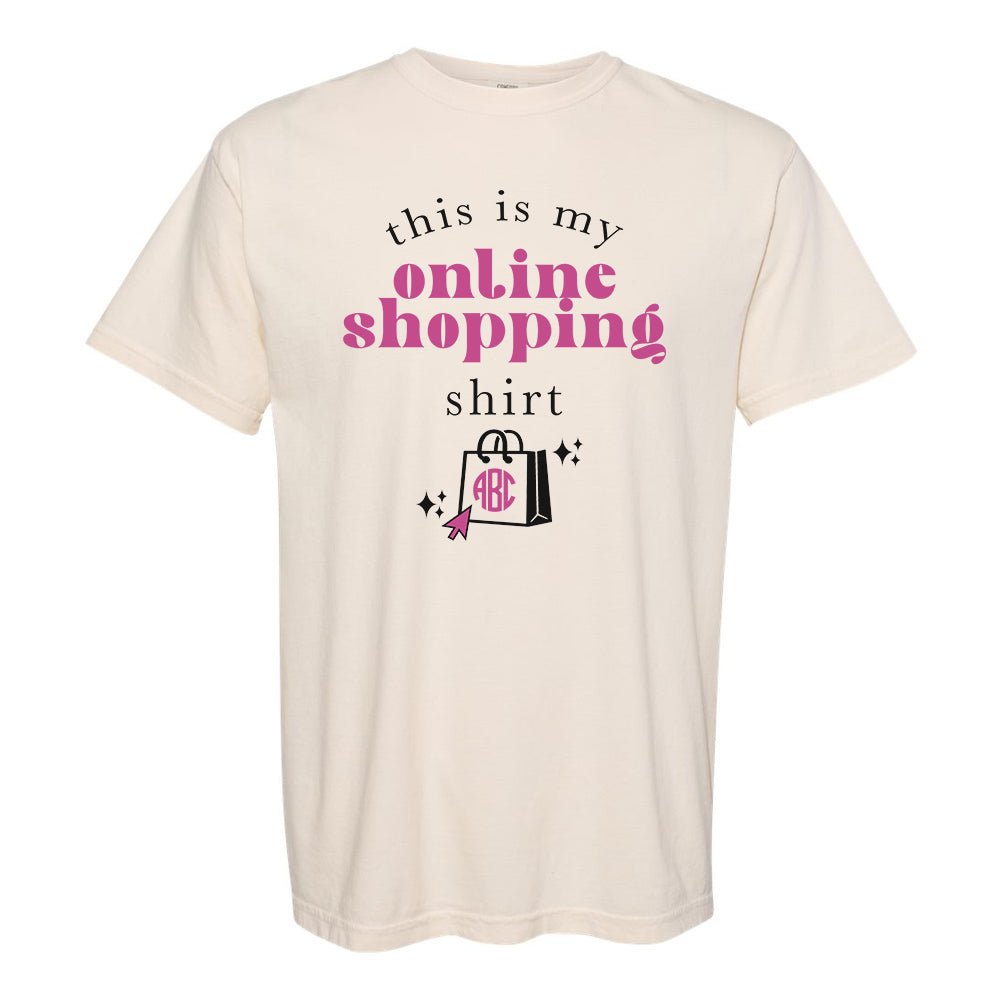 Monogrammed 'This Is My Online Shopping Shirt' T-Shirt - United Monograms